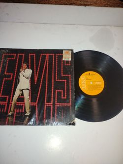 Vintage Old Shrink Wrapped Elvis Presley Self-Titled Vinyl Record Album LP RCA Victor