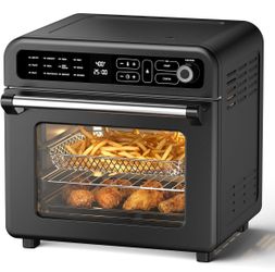 WAA Air Fryer Toaster Oven, 19 QT Air Fryer Toaster Oven Combo, 12-in-1 Digital Countertop Natural Convection Roast Bake Dehydrate and Reheat 1400W St