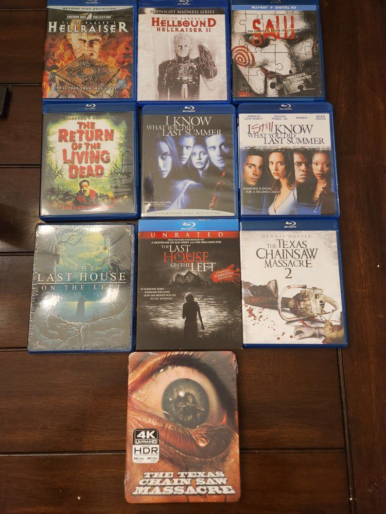 Set of 16 Horror Sequel movies on Blu Ray sold together as an allotment read description For details 