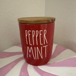 RAE DUNN PEPPERMINT CELLAR 