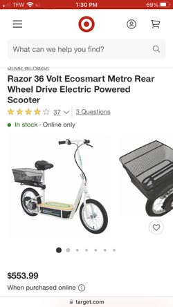 Razor Sit On Scooter With New Batteries 