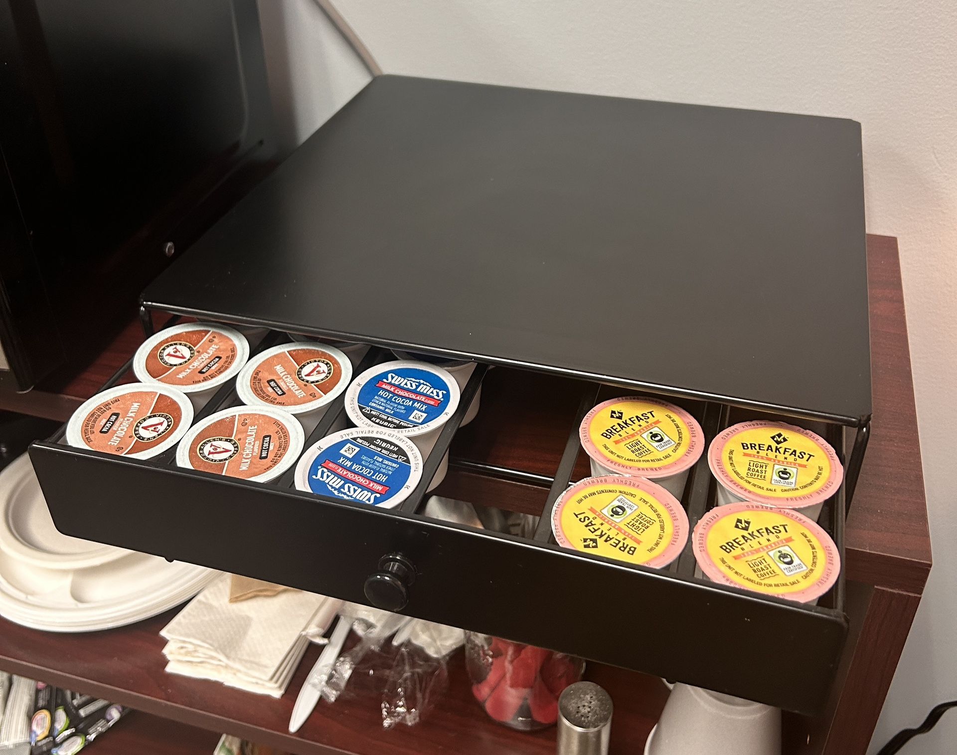 Single Serve Coffee 36 Cup Steel Storage Drawer