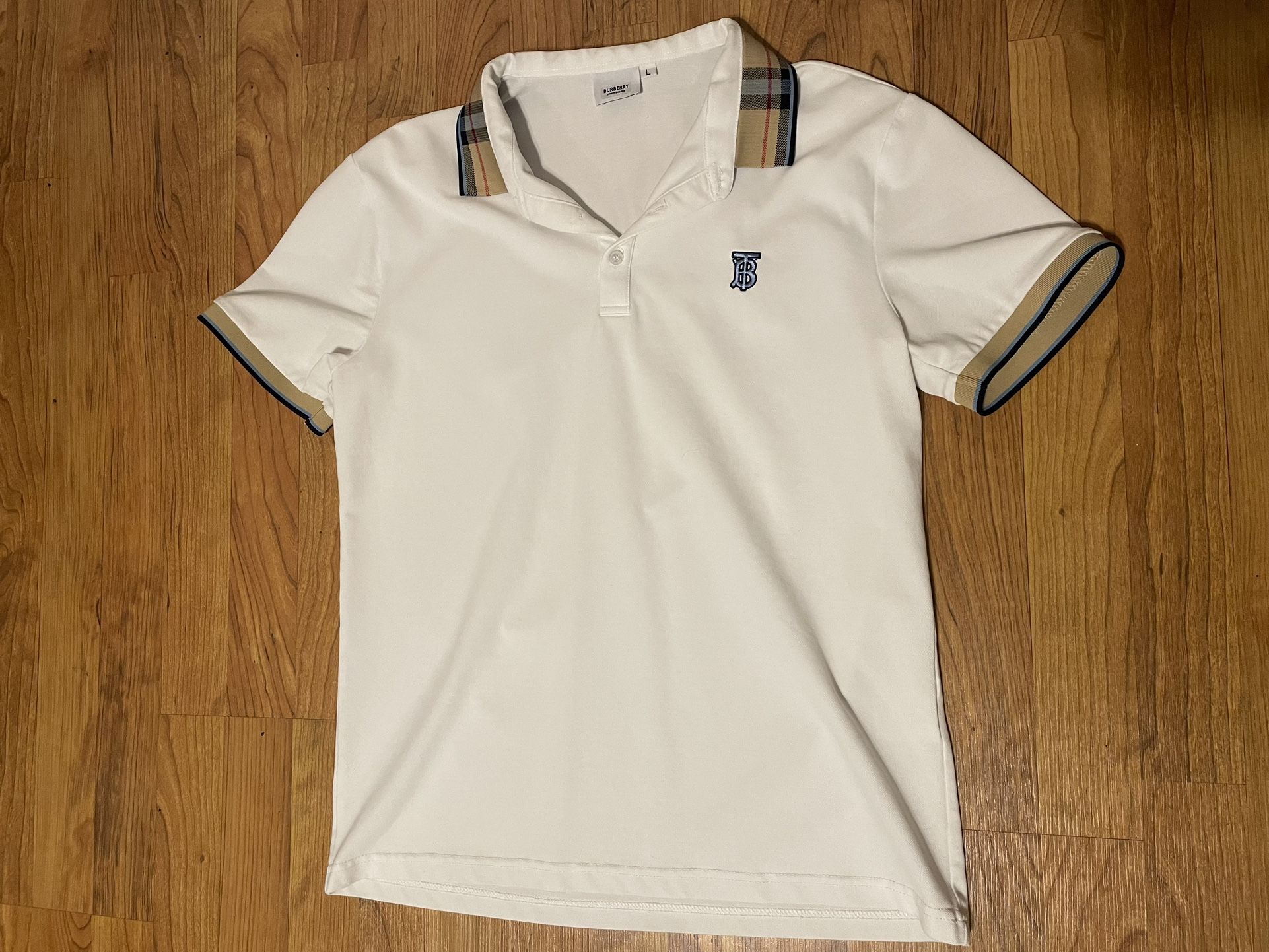 Burberry polo white 