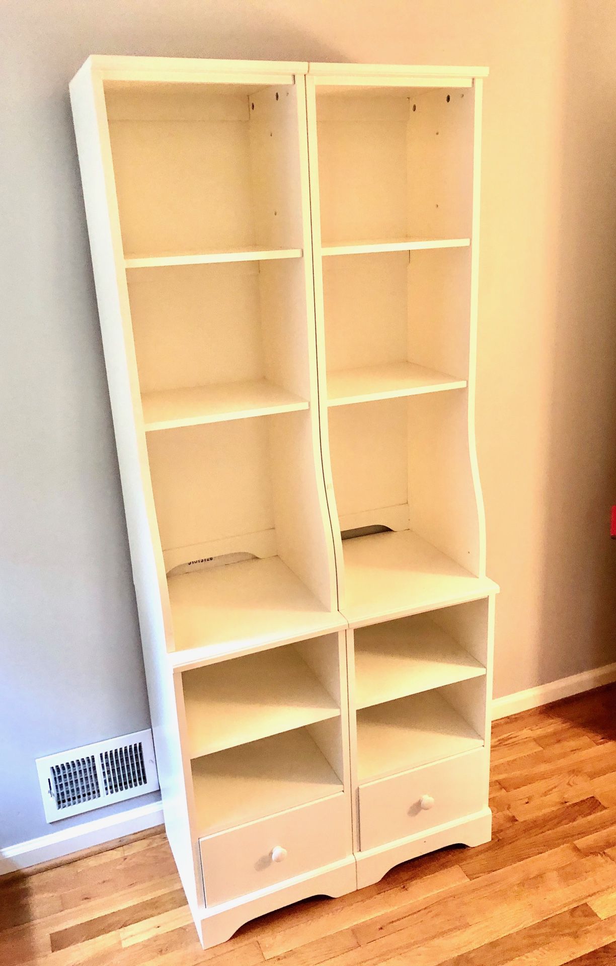 Tower White Bookcase