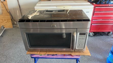 Maytag over-the-range microwave.