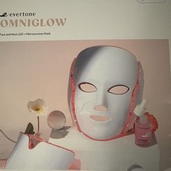 Evertone Omniglow Face And Neck LED Mask- New