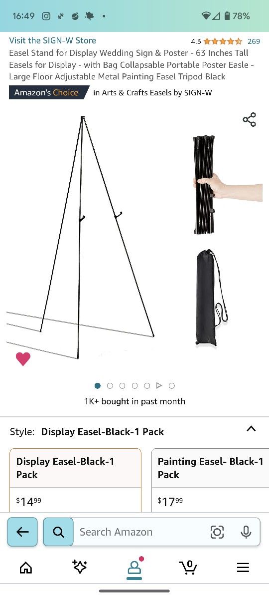 Easel Tripod Stand