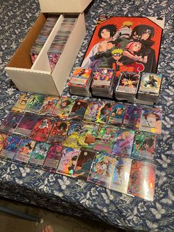 Large Lot Dragon Ball Super Trading Cards, Naruto frame, ready for pick up
