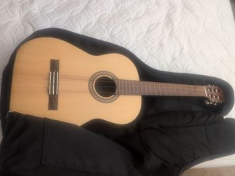 Yamaha guitar and case