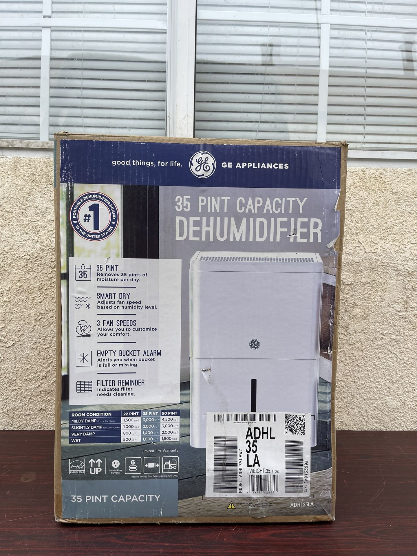 GE 35 pt Dehumidifier