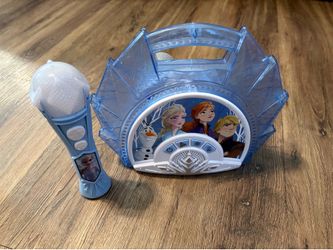 Elsa karaoke machine & mic with music set