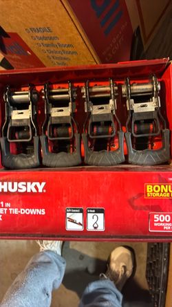 Husky Ratchet Tie-Downs 4-Pack