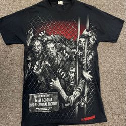 Walking Dead All Over Print Zombie Promo Shirt Size Small