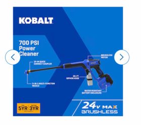 Kobalt Power Cleaner NEW