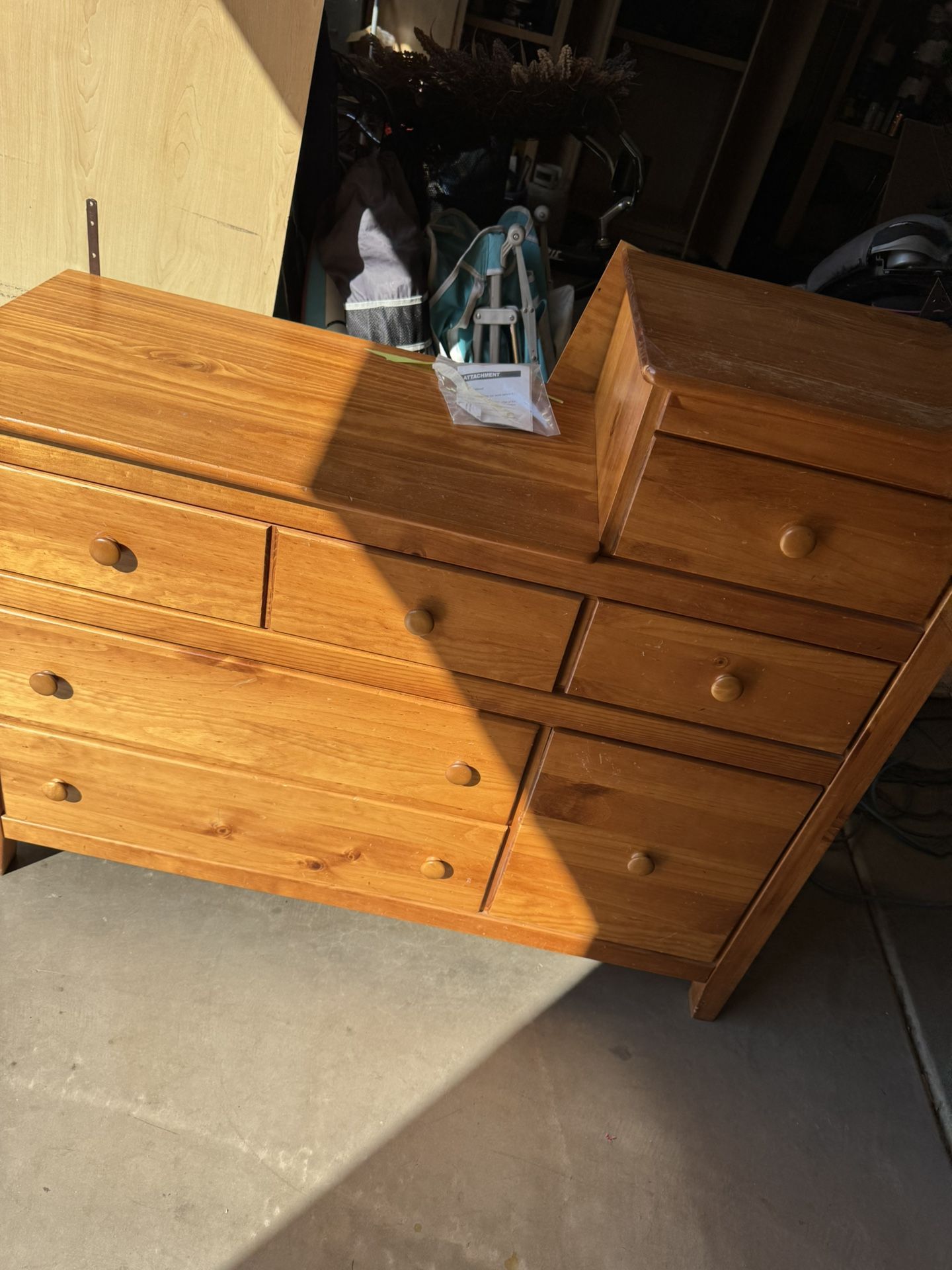 Baby Furniture Dresser Hutch With Changing Table