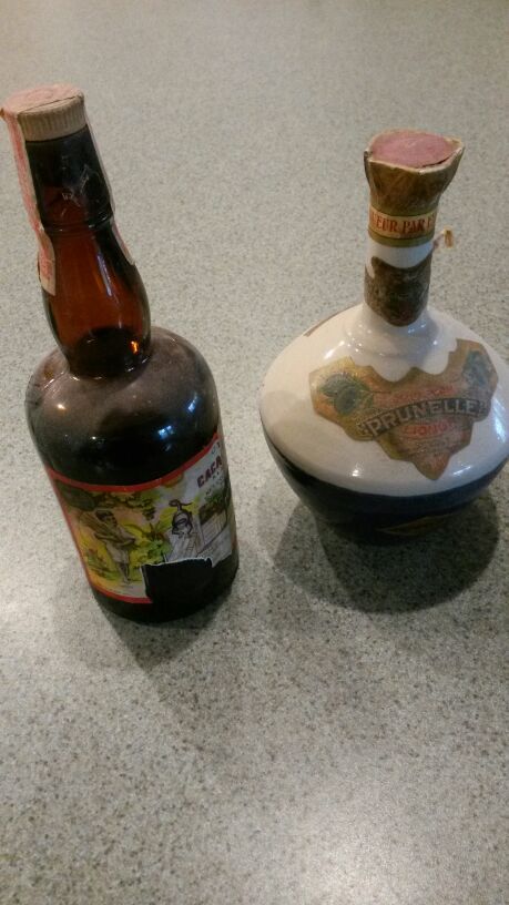 Really really old unopened Liquor bottles!! Antique