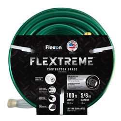Flexon Flextreme Contractor Grade Garden Hose 100 ft 5/8 inch
