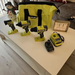 Ryobi One 18v 3 Tool Combo & Battery 