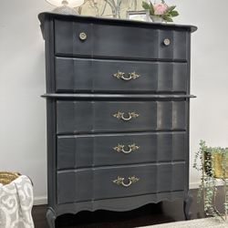 Shabby chic French highboy dresser