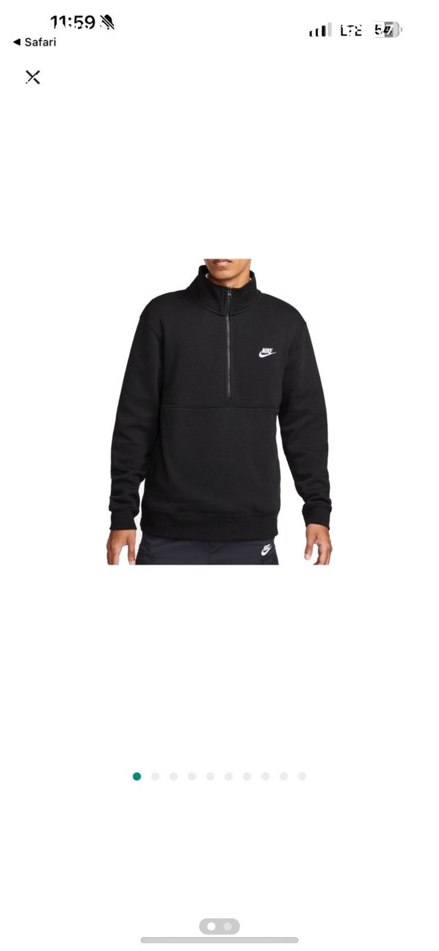 Men’s Nike Half Zip Sweatshirt
