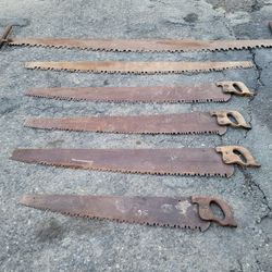 Antique Crosscut Logging Saws 