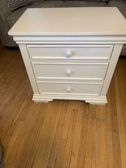 Large side table white