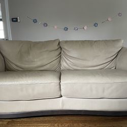 Tan Leather Sofa