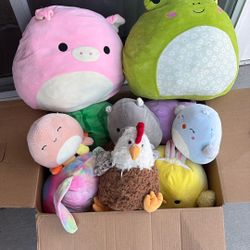Ten Squishmallows