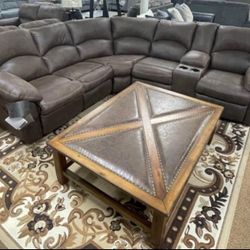 Leather Sectionals With Power 