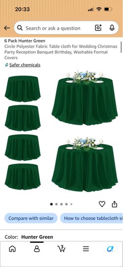 Round table cloths