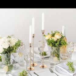 Gold Candle Holders 30 Piece 