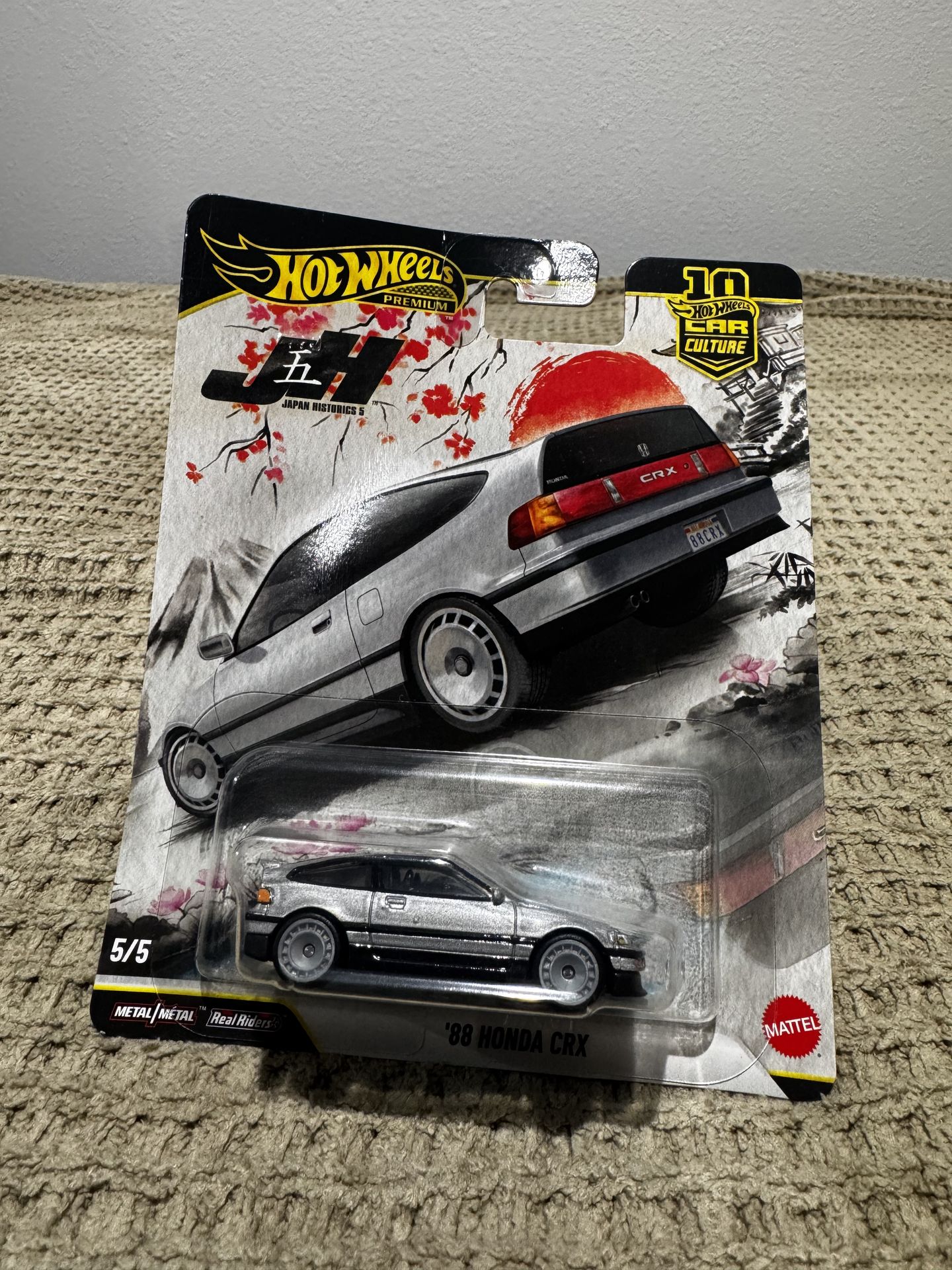 Hot Wheels Premium Car Culture Japan Historics 5 '88 Honda CRX New