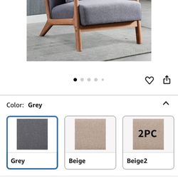 New MCM Accent Chair with Wood Frame 