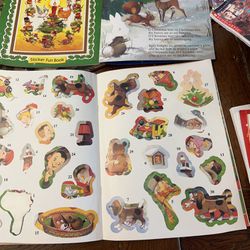 Christmas Sticker Fun Activity Books 