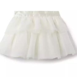 Janie and Jack Disney Frozen Shimmer Tulle Skirt Size 6