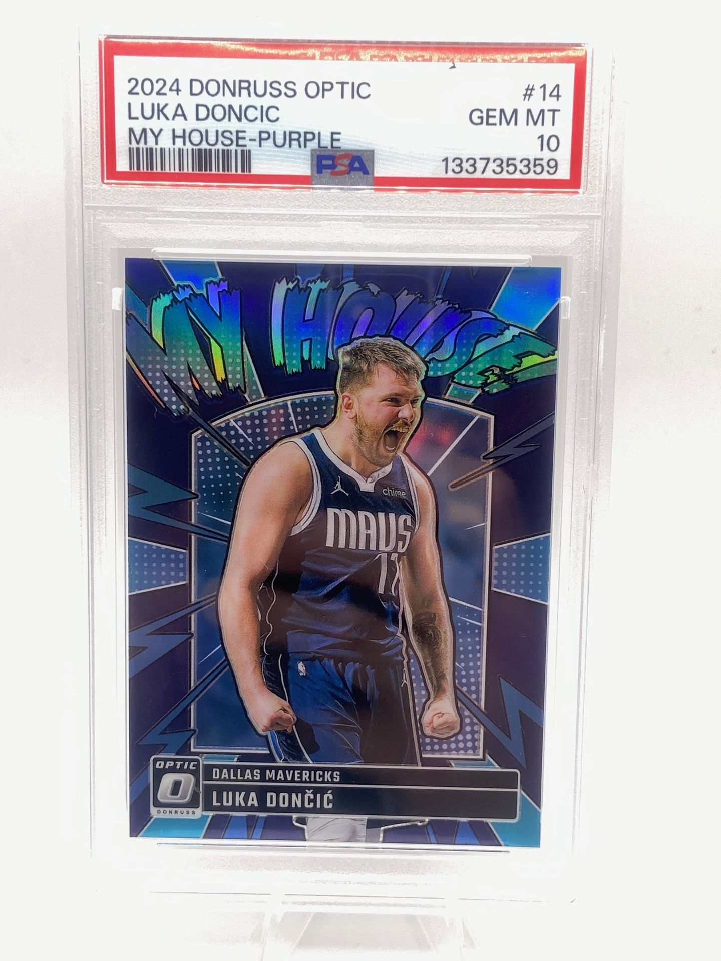 Luka Doncic Optic Purple My House PSA 10 -$70