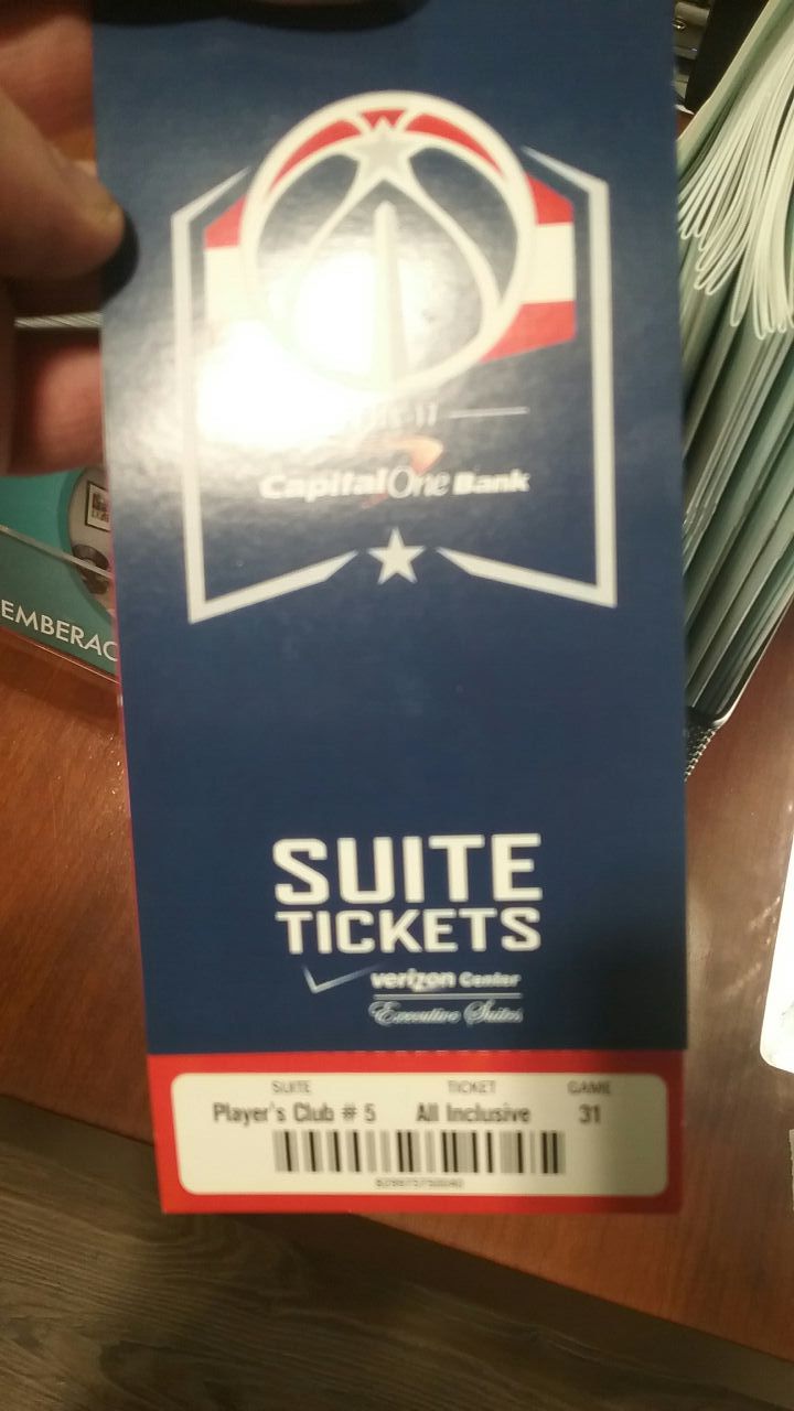 Wizards vs OKC THUNDER ALL INCLUSIVE SUITE TICKETS