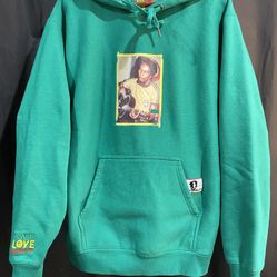BOB MARLEY X SHOEPALACE Band Sweatshirt Pullover Hoodie Men's Size Large Green