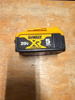 DeWalt 5.0 ah battery xr