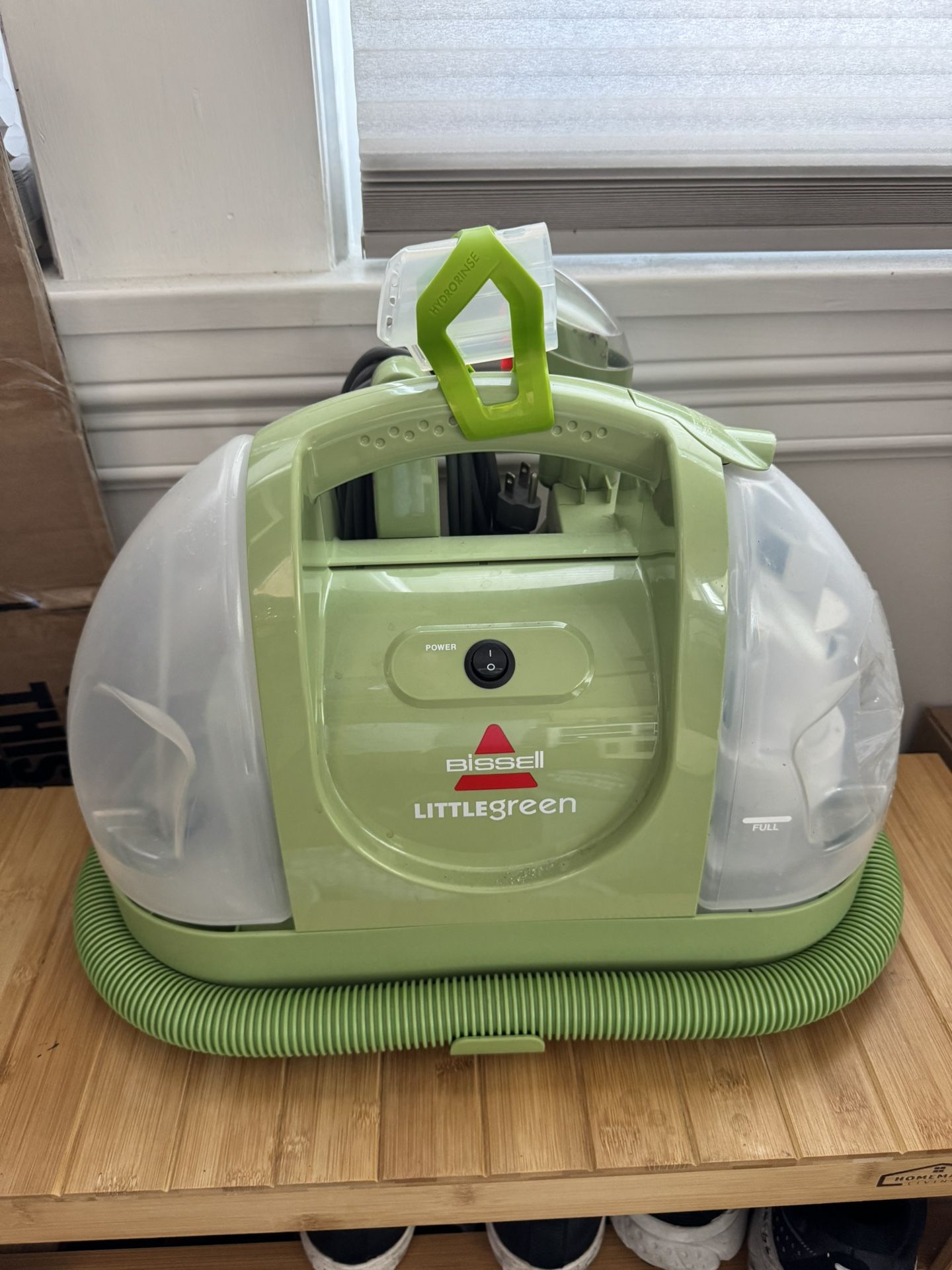 Bissel a little green cleaner like new- if listed it’s available