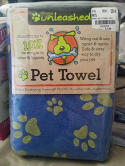 Dogs unleashed pet towel
