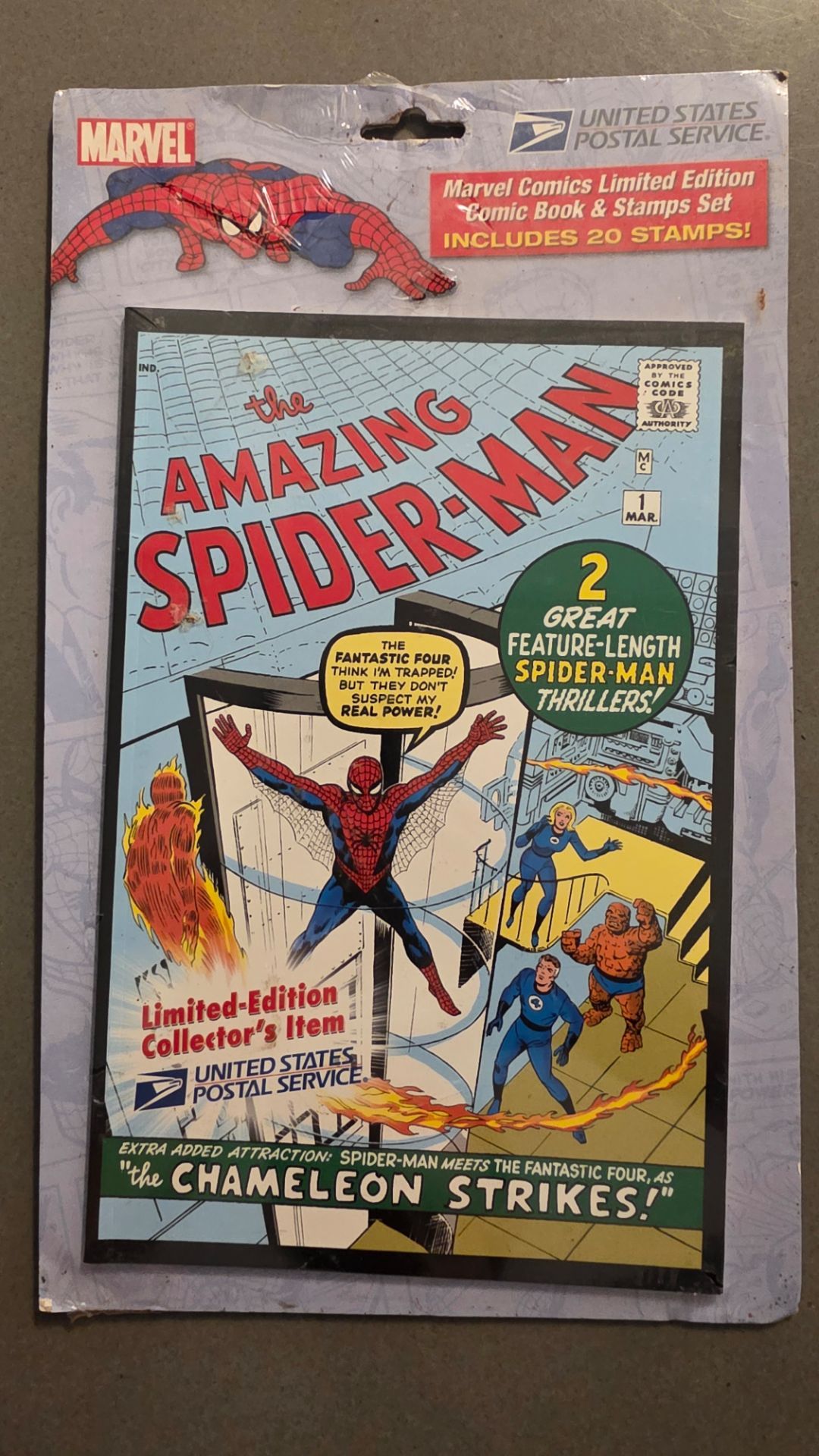 2007 Amazing Spider-Man Marvel Comics USPS Limited Edition Comic & Stamp Set