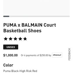 Puma x Balmain Court Size 10m
