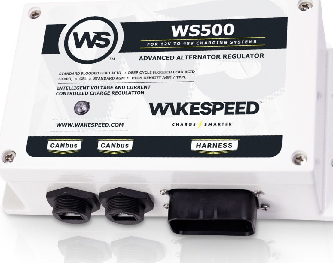 Wakespeed WS500 Alternator Regulator with P-Type Harness & Two Temperature Probes, Brand New Unopened Box