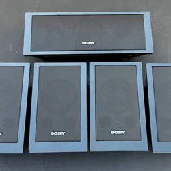 Sony SS-CT101 Surround Speaker System 5 Speakers + Wires Home Theater