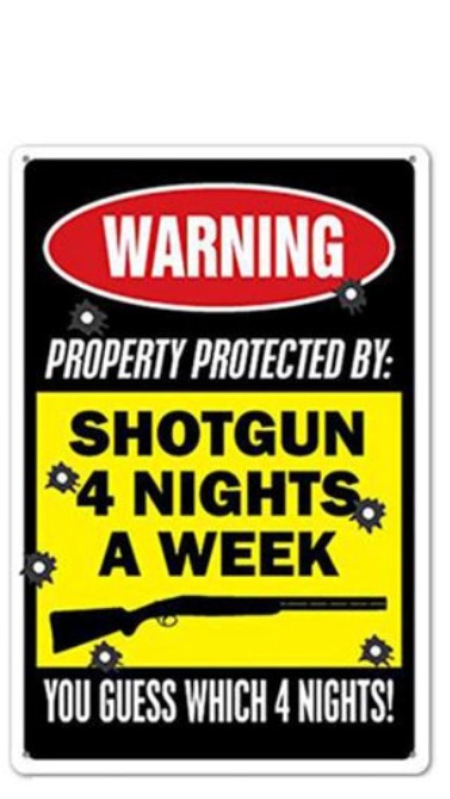 Warning Metal Sign