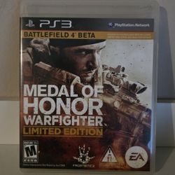 PS3 Game- MEDAL OF HONOR Warfighter Limited Edition