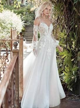 Maggie Sottero Custom Wedding Dress With Veil