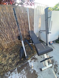Bench press and cable pull downs