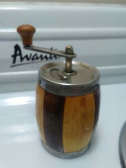 Vintage Pepper Grinder Wood